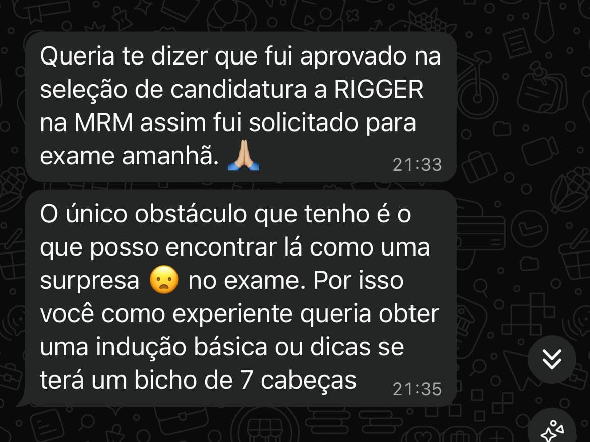Depoimento de aluno da Engenhando Serviços