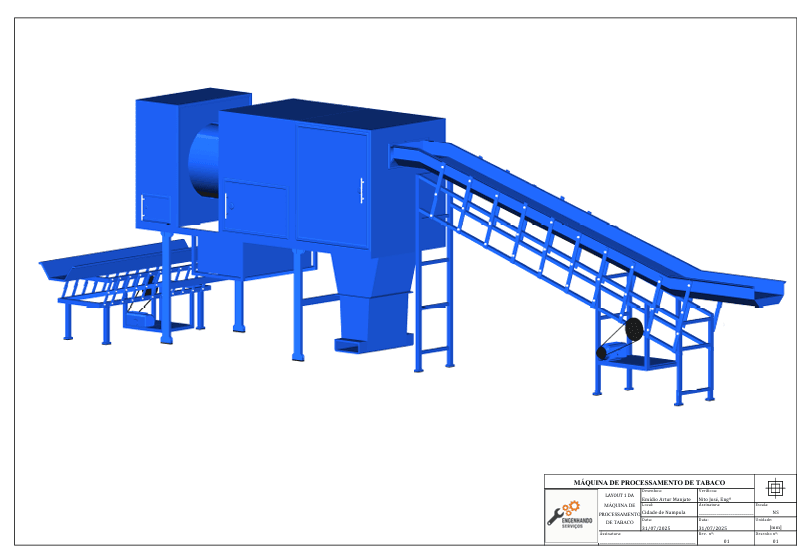 Projecto e montagem de estrutura metálica industrial